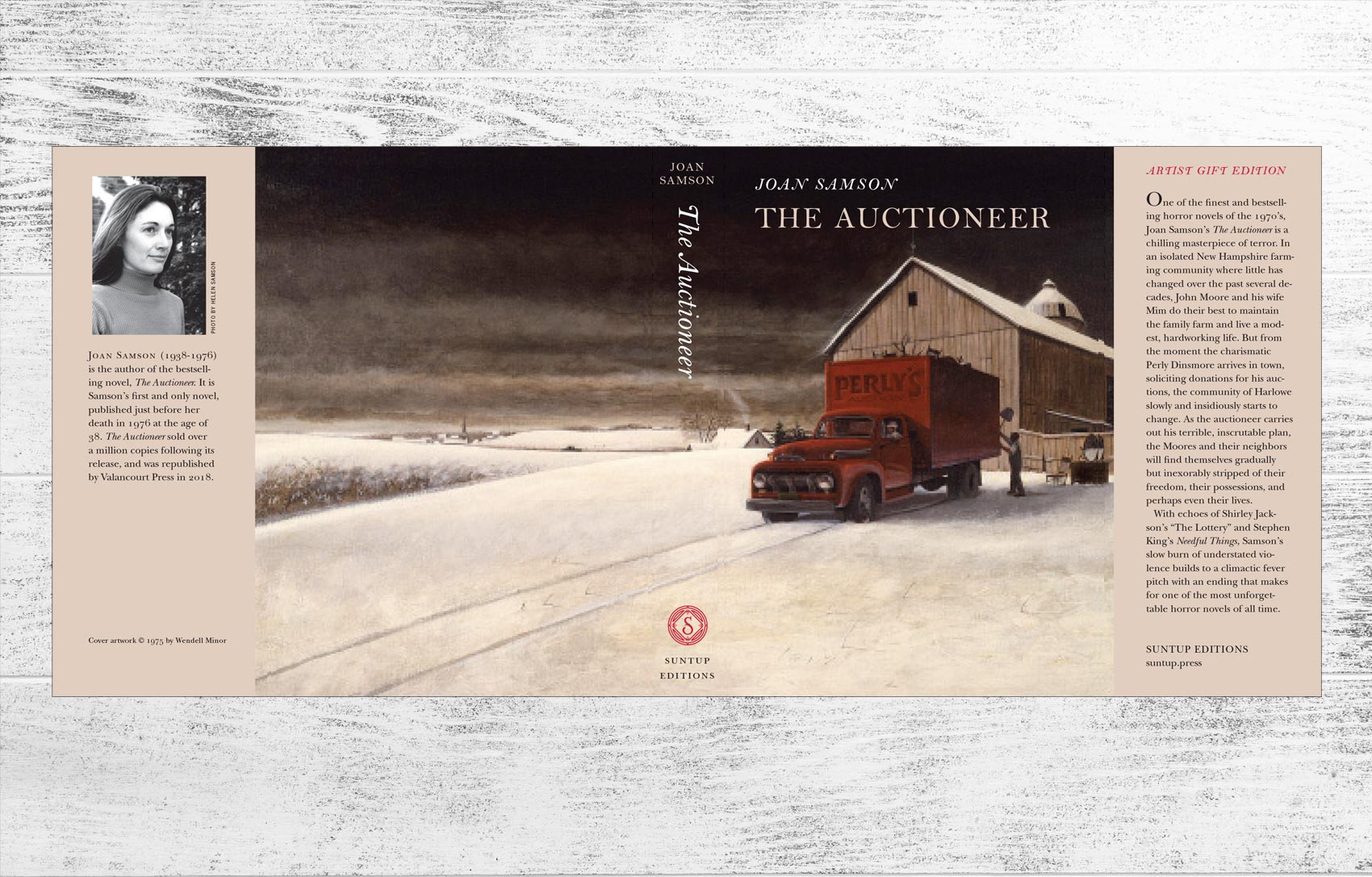 The Auctioneer - Dust Jacket – Suntup Editions The Auctioneer - Dust Jacket – Suntup Editions