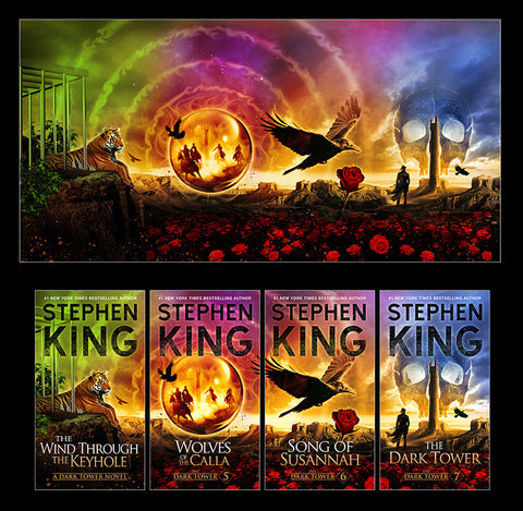 The Dark Tower Series Paperback Covers II - Fine Art Print
