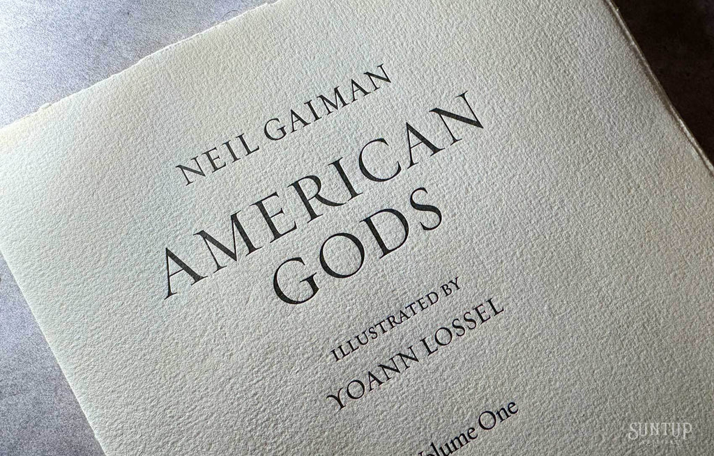 American Gods by Neil Gaiman Roman Numeral Edition – Suntup Editions