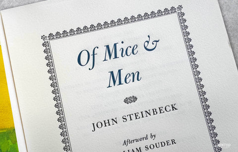 Of Mice and Men by John Steinbeck - Numbered Edition