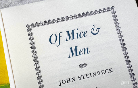 Of Mice and Men by John Steinbeck - Lettered Edition