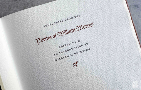 Selections from the Poems of William Morris - Deluxe State