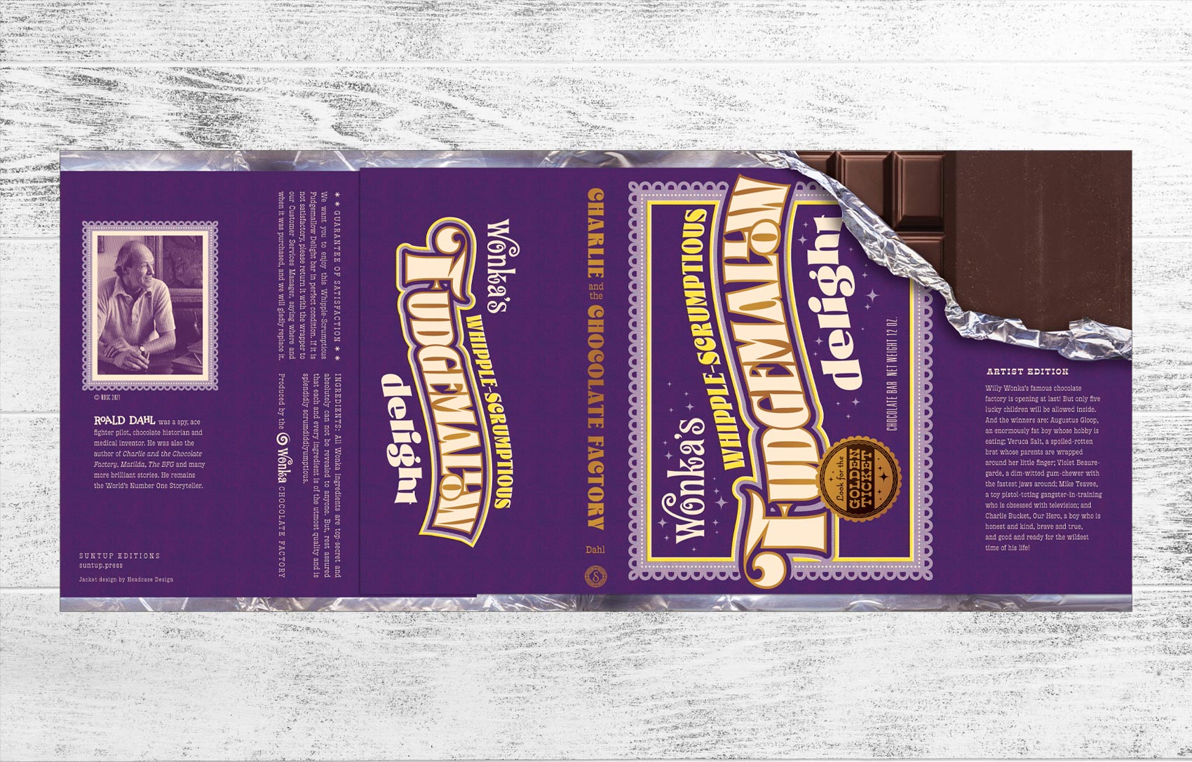 Charlie And The Chocolate Factory Dust Jacket Suntup Editions charlie-and-the-chocolate-factory-dust-jacket-suntup-editions