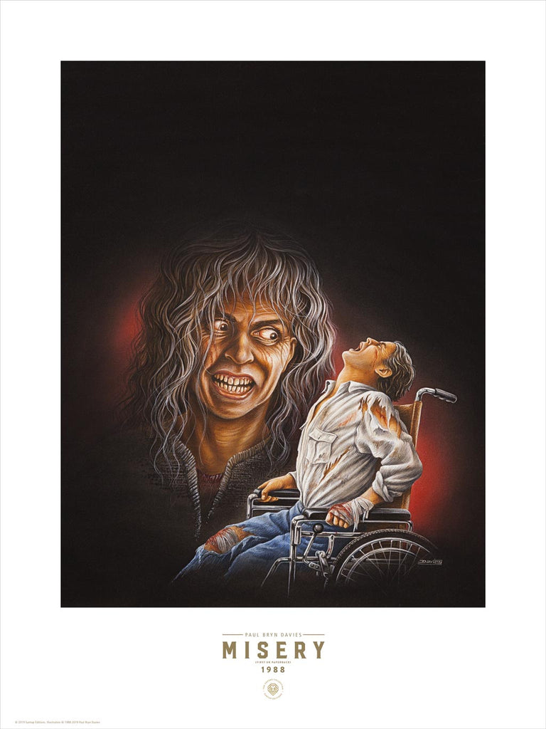 Misery Paperback Misery U.K. Paperback Art Print - Paul Bryn Davies - Stephen King Book ...